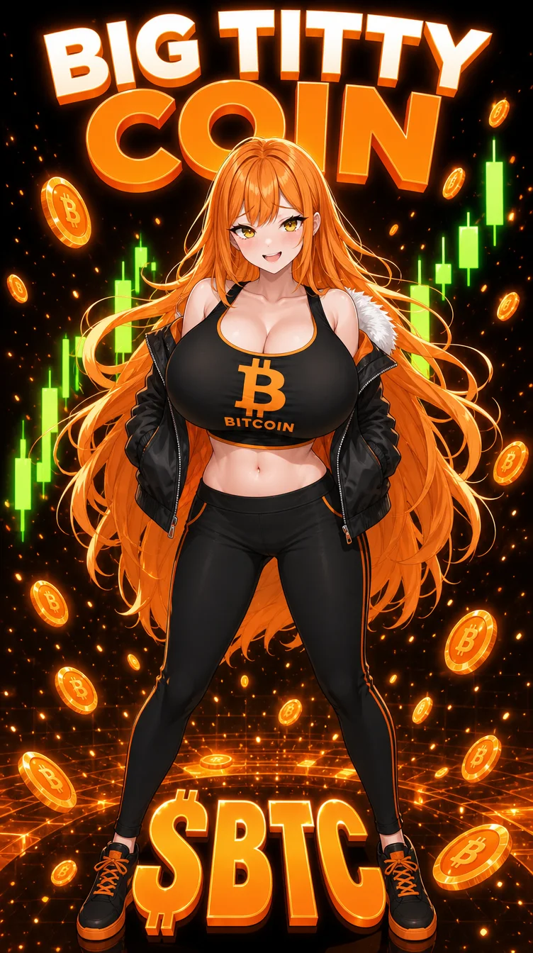 Big Titty Coin $BTC vertical poster